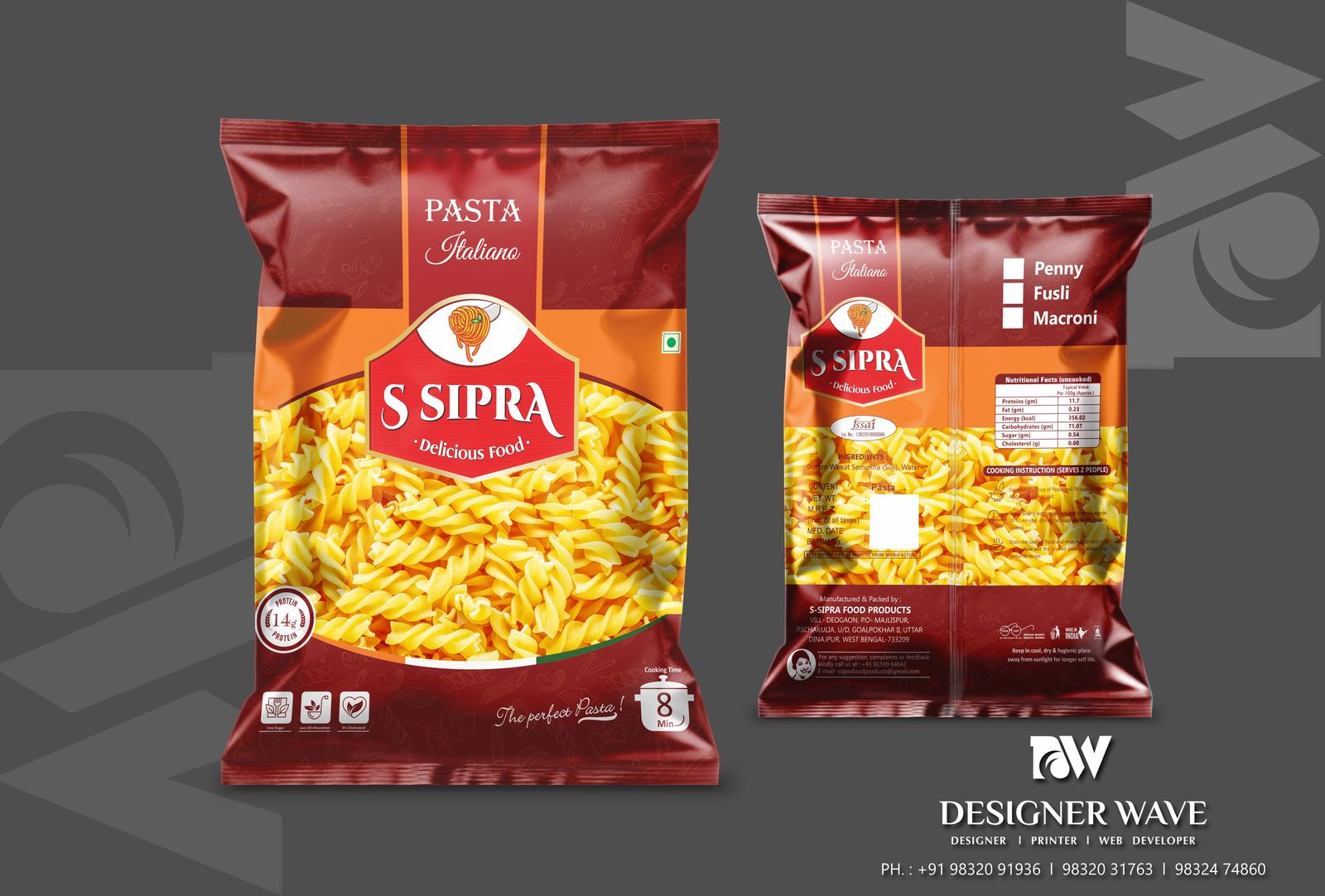Tea Pouch — Front & Back Mockup